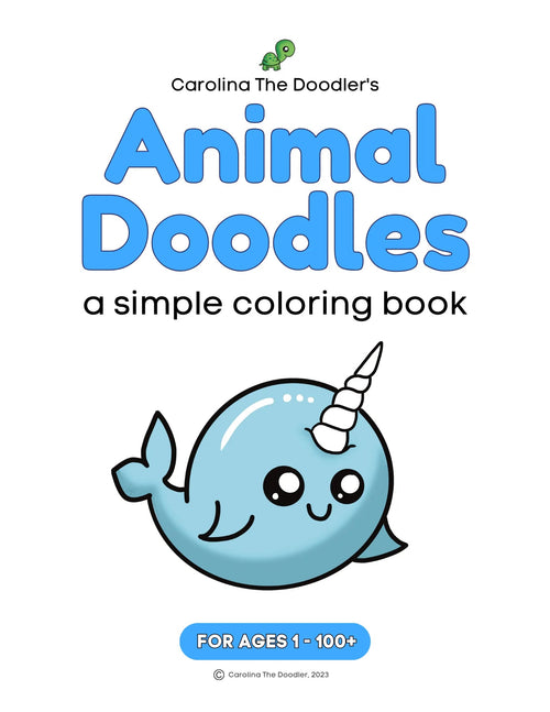 Animal Doodles Coloring Book